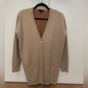 J Crew Oversized Tan Cardigan Size XS